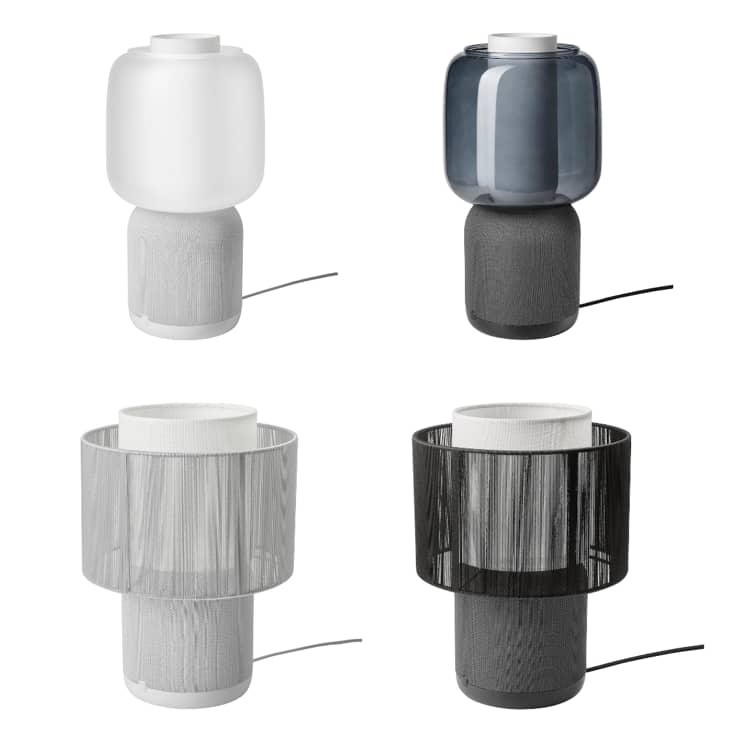 Lampes Ikea Symfonisk en 4 styles distincts. 