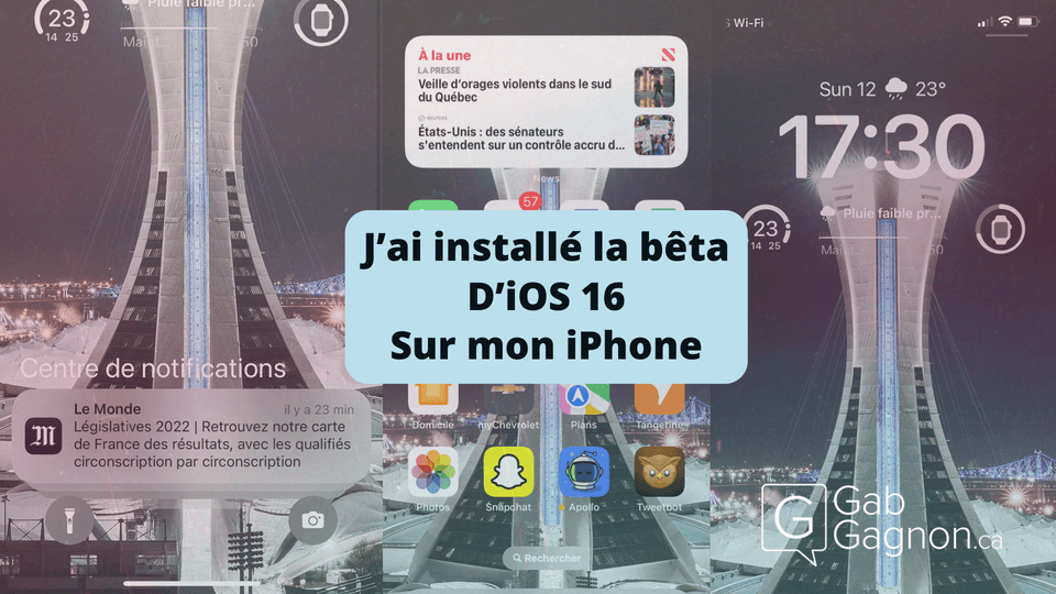 Featured image for “J’ai installé la bêta 1 d’iOS 16 sur mon iPhone 12”