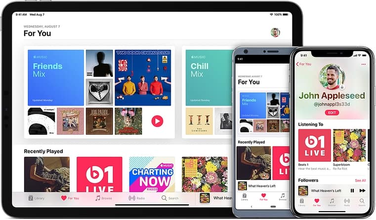 Apple Music iPad iPhone Android