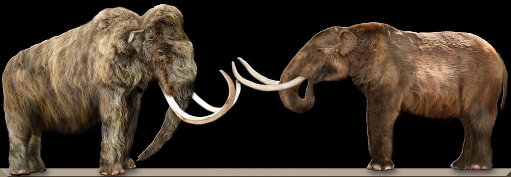 Le mammouth versus le mastodonte